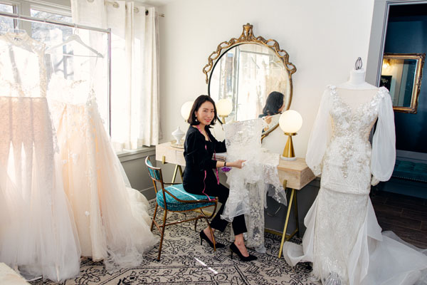Angela Kim in her atelier