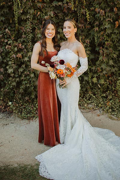 Jessica and her bridesmaid