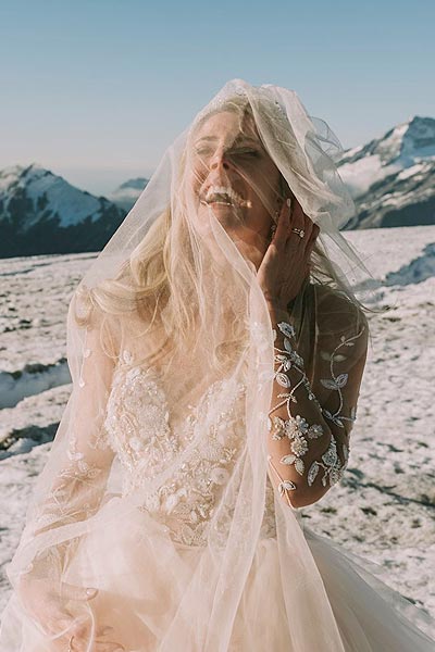 Breigh in her wedding veil