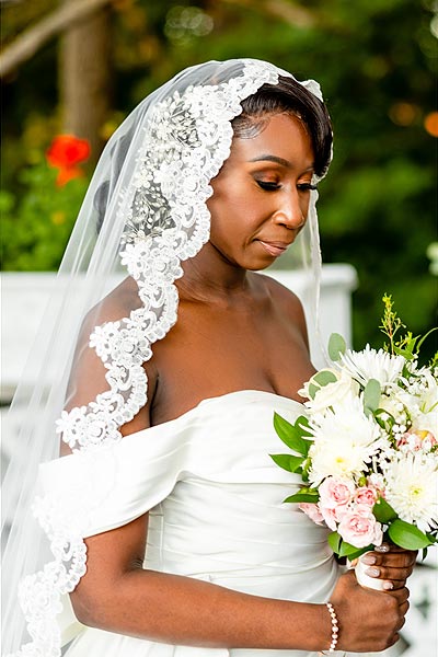 Jenneh in her bridal veil