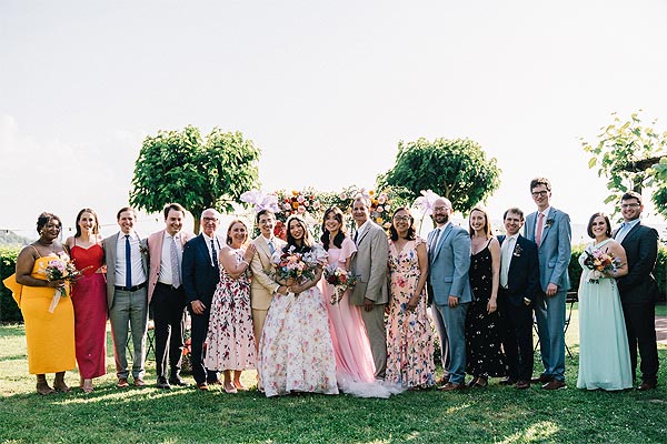 Samantha and Zac's wedding party
