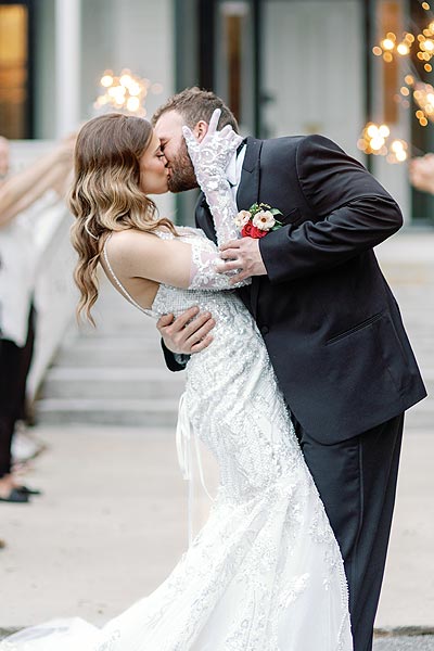 Will kissing Kyra in her custom bridal gown